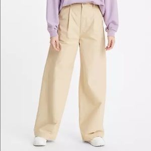 Pleated High Loose Pants Levi’s Khaki